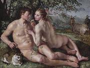 Hendrick Goltzius The Fall of Man oil on canvas